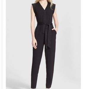 Women's Kate Spade | Black Crepe V-Neck Jumpsuit Sz.10